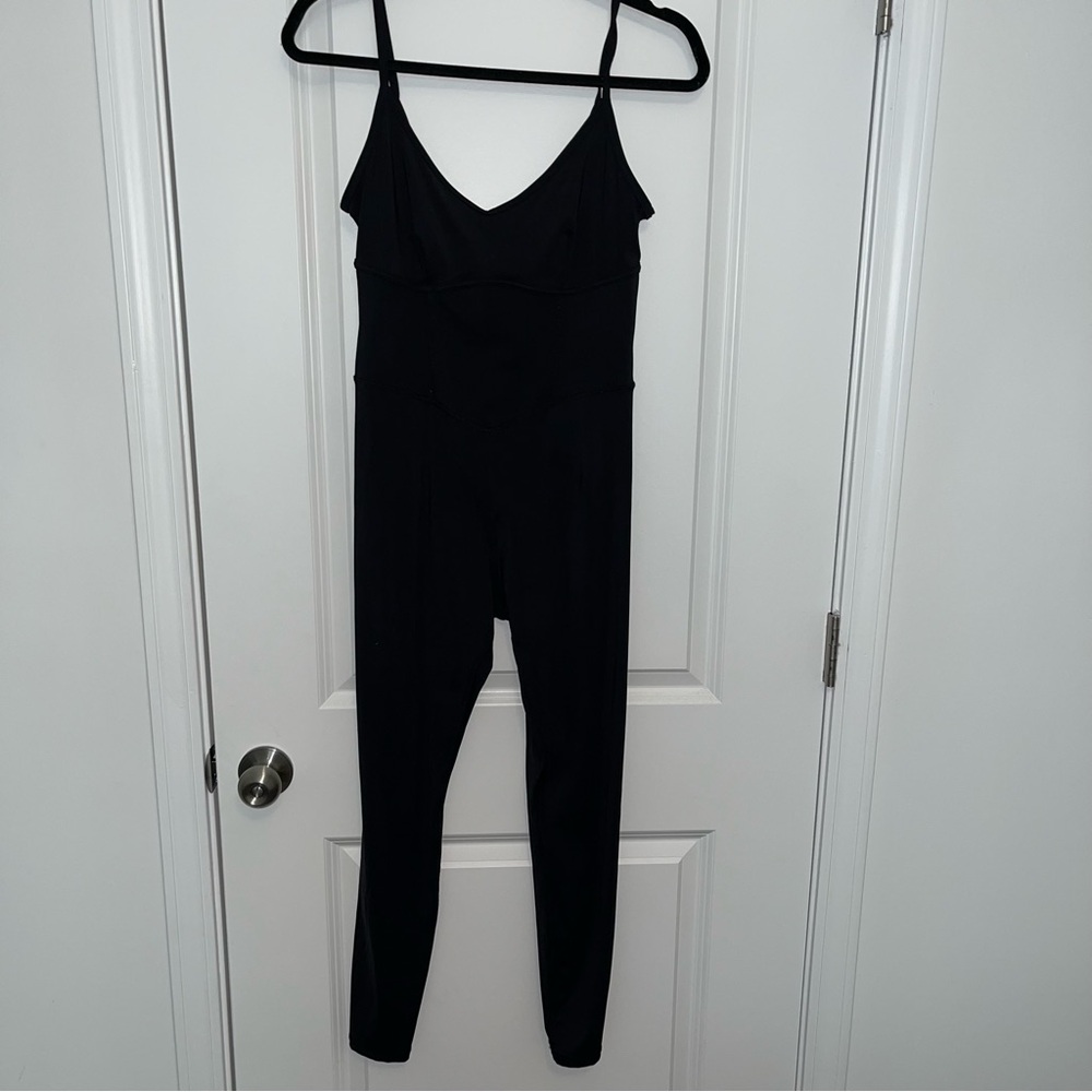 Athletic Black Jumpsuit